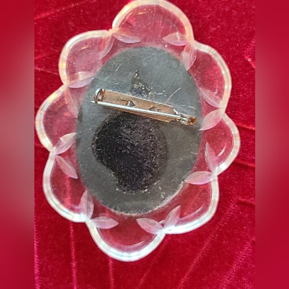 1930s cameo mourning brooch - Picture 2 of 6